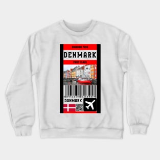 Denmark first class boarding class Crewneck Sweatshirt